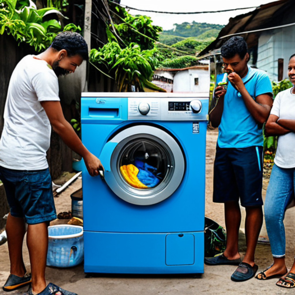 산업공학과 리빙랩 연구 - **
"A team of Brazilian engineers and community members collaboratively testing a new, water-effici...