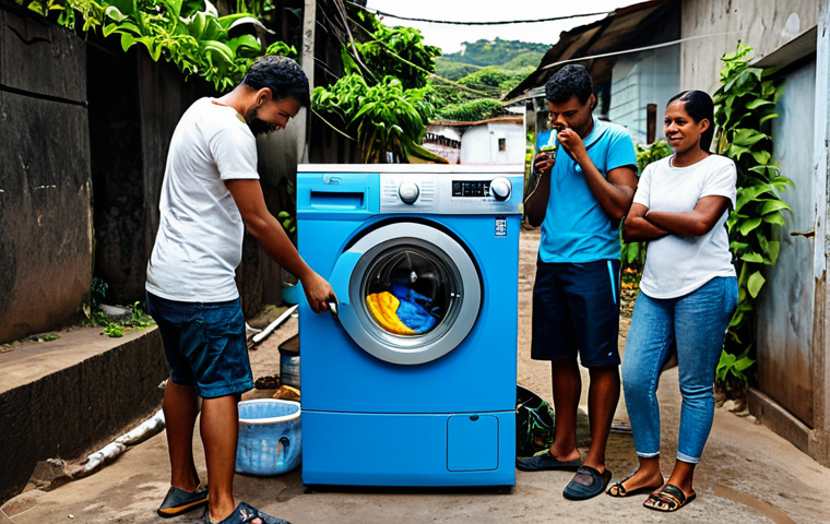 산업공학과 리빙랩 연구 - **

"A team of Brazilian engineers and community members collaboratively testing a new, water-effici...