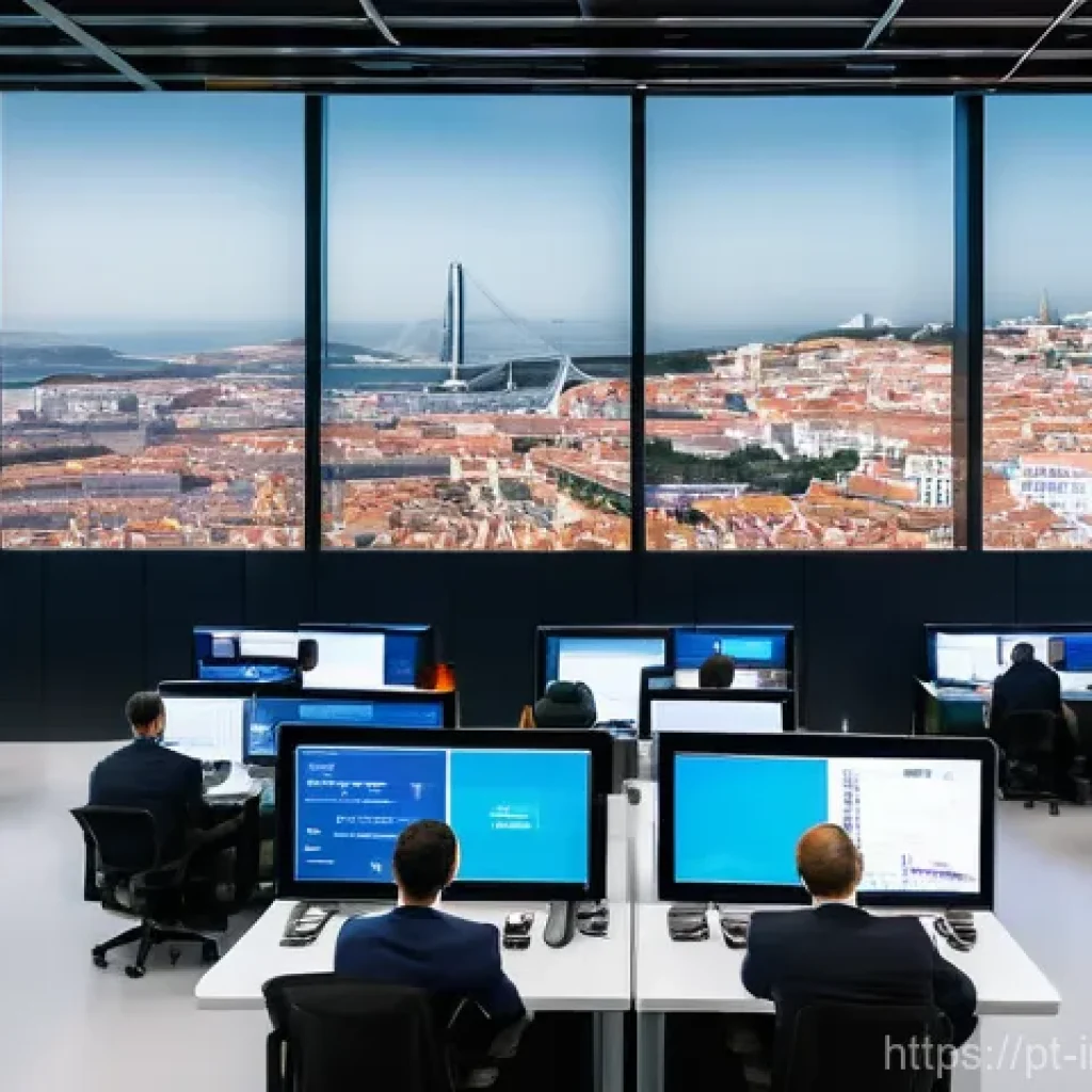 산업공학과 차세대 물류 시스템 - **Prompt 1: A Glimpse into Portugal's AI-Driven Logistics Command Center**
    "A wide shot of a fut...